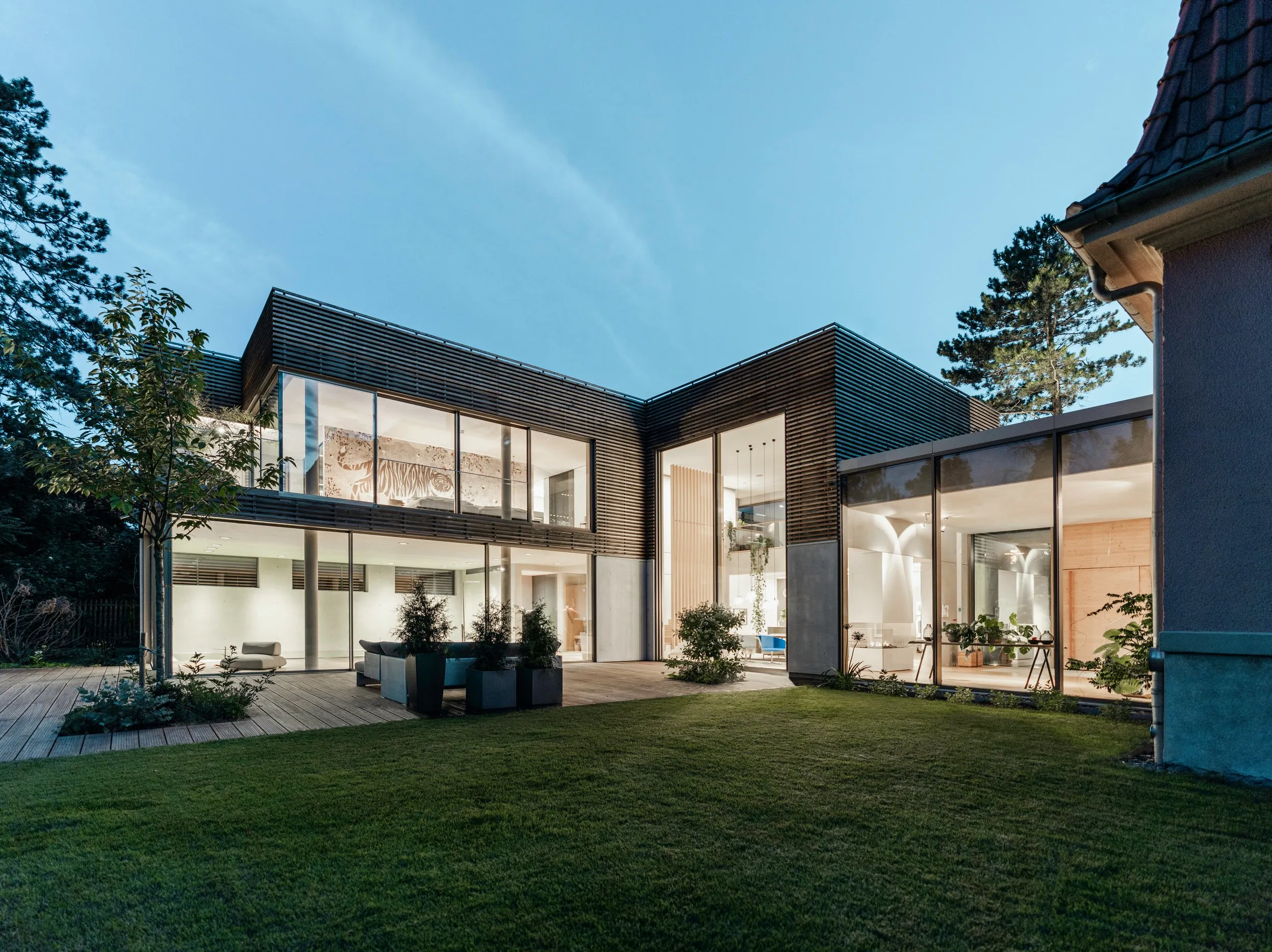 Solarlux Cero glasskjutparti i modern villa